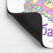 Karte Chabarowsks Russland Mousepad (Ecke)