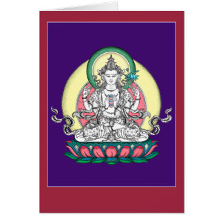 KARTE Chenrezig/Avalokiteshvara mit Erklärung