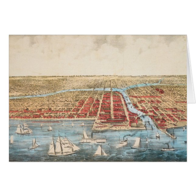 KARTE: CHICAGO, c1857 (Vorderseite (Horizontal))