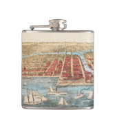 KARTE: CHICAGO, c1857 Flachmann (Vorderseite)