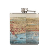 KARTE: CHICAGO, c1857 Flachmann (Rückseite)