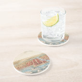 KARTE: CHICAGO, c1857 Getränkeuntersetzer (Seite)