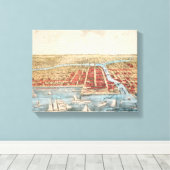 KARTE: CHICAGO, c1857 Leinwanddruck (Insitu (Holzboden))