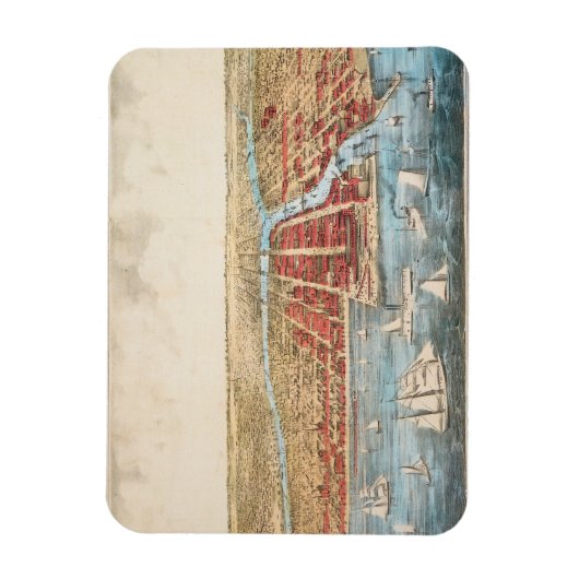 KARTE: CHICAGO, c1857 Magnet (Vertikal)