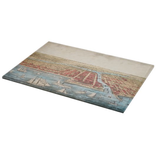 KARTE: CHICAGO, c1857 Schneidebrett (Ecke)