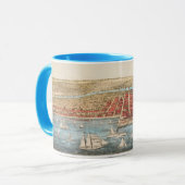 KARTE: CHICAGO, c1857 Tasse (Vorderseite Links)