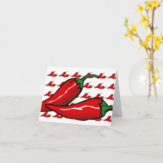 Karte - Chile-Paprikaschoten (Gelbe Blume)