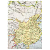 KARTE: CHINA, 1910 KLEMMBRETT (Rückseite)