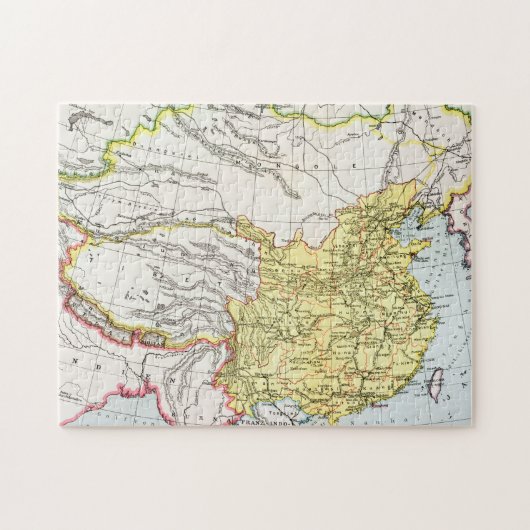 KARTE: CHINA, 1910 PUZZLE (Horizontal)