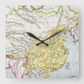 KARTE: CHINA, 1910 QUADRATISCHE WANDUHR (Vorderseite)