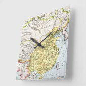 KARTE: CHINA, 1910 QUADRATISCHE WANDUHR (Winkel)