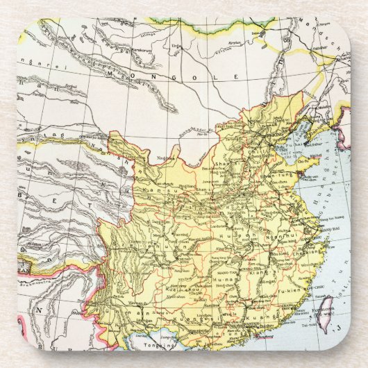 KARTE: CHINA, 1910 UNTERSETZER (Vorderseite)