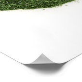 Karte China Mainland aus Gras Poster (Ecke)