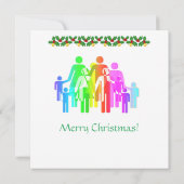 KARTE CHRISTMAS - Schnee lassen - beidseitige Flac (Rückseite)