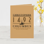 Karte Columbus 1492 (Gelbe Blume)
