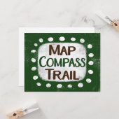 Karte Compass Trail Grußkarte (Vorderseite/Rückseite Beispiel)