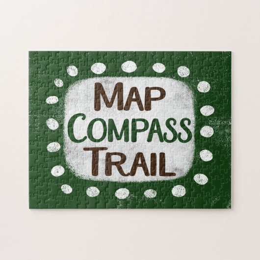 Karte Compass Trail Jigsaw Puzzle (Horizontal)