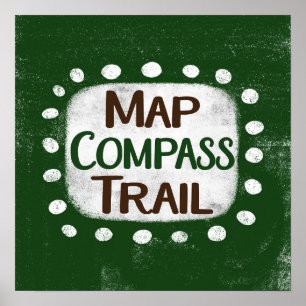 Karte Compass Trail Plakat Wallfahrtskirche