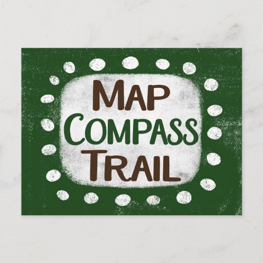Karte Compass Trail Postkarte (Vorderseite)