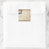 Karte Concarneau Quadratischer Aufkleber (Tasche)