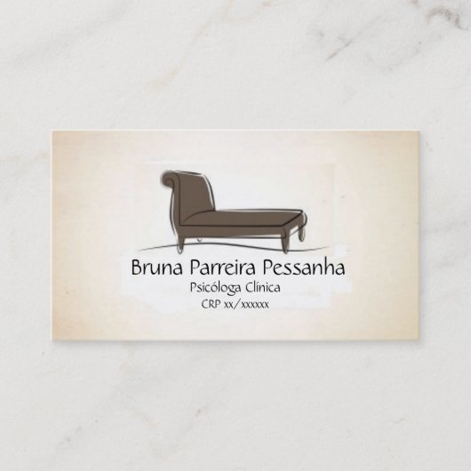 Karte Couch Psychoanalytiker (Vorderseite)