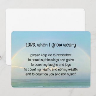 Karte "Count on God"