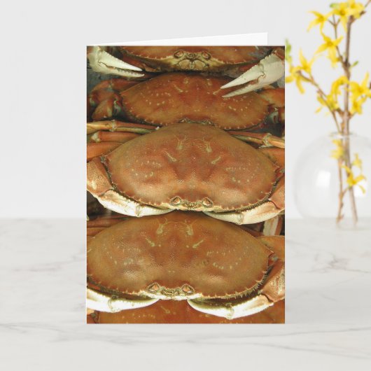 Karte, "Crabs # 1" Karte (Gelbe Blume)