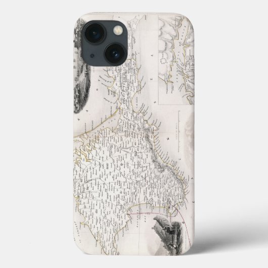 KARTE: CRIMEA, c1855 Case-Mate iPhone Hülle (Rückseite)