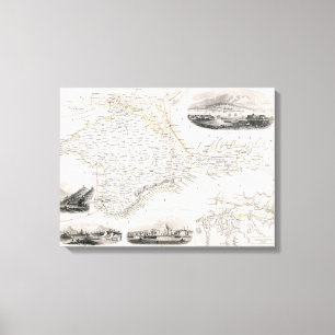 KARTE: CRIMEA, c1855 Leinwanddruck