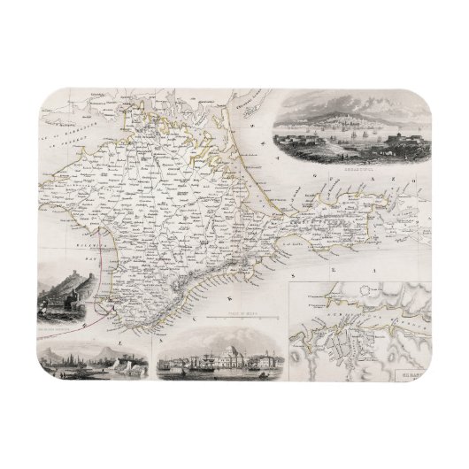 KARTE: CRIMEA, c1855 Magnet (Horizontal)
