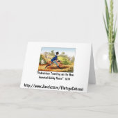 Karte: Das Hobby Pferd: Radtyp Karte (Rückseite)