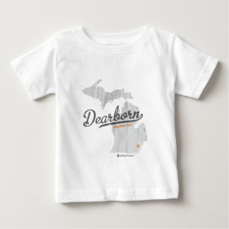 Karte Dearborns Michigan Baby T-shirt