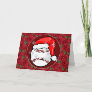 Karte - Decorative Santa Baseball