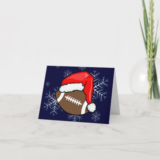 Karte - Decorative Santa Football (Vorderseite)
