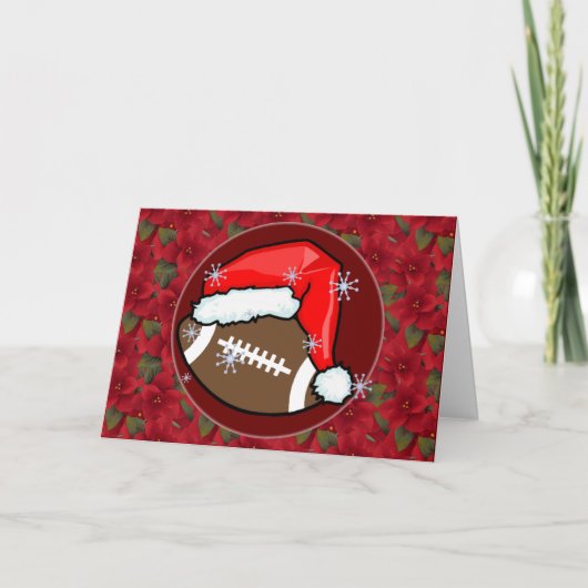 Karte - Decorative Santa Football (Vorderseite)