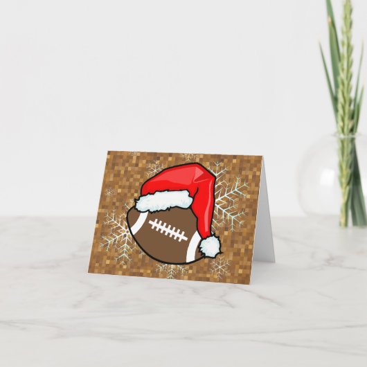 Karte - Decorative Santa Football (Vorderseite)