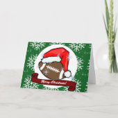 Karte - Decorative Santa Football (Vorderseite)