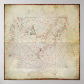 Karte der Adria Poster (Vorne)