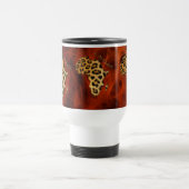 Karte der AFRICA Leopard Spots Wildlife Tasse (Mittel)