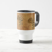 Karte der AFRICA Leopard Spots Wildlife Tasse (VorderseiteRechts)