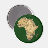 Karte der AFRICA-Serie Magnet (Vorderseite/Rückseite)