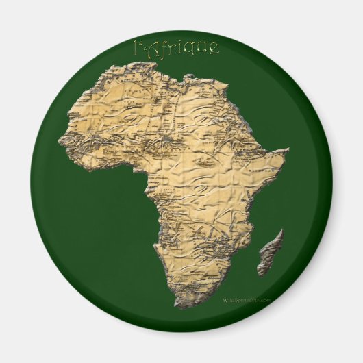 Karte der AFRICA-Serie Magnet (Vorne)