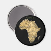 Karte der AFRICA-Serie Magnet (Vorderseite/Rückseite)