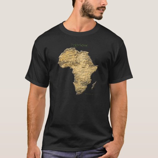 Karte der AFRICA-Serie T-Shirt (Vorderseite)