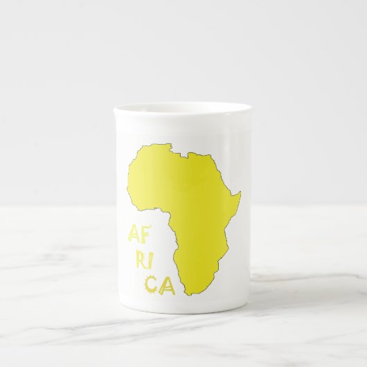 Karte der afrikanischen Tasse (Vorderseite)