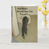 Karte der alles- Gute zum Geburtstagalten Person (Gelbe Blume)