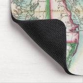 Karte der amerikanischen Küste Mousepad (Ecke)