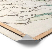 Karte der amerikanischen Küste Poster (Ecke)