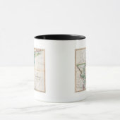Karte der amerikanischen Küste Tasse (Zentrum)