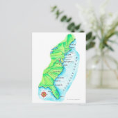 Karte der amerikanischen Ostküste (Stehend Vorderseite)